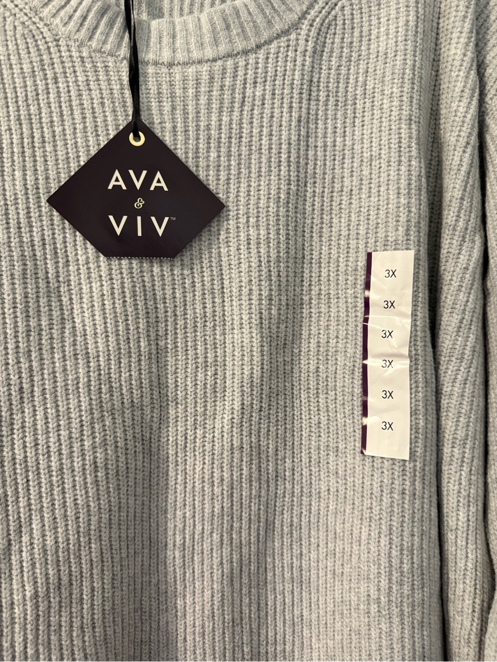 Ava & Viv Ribbed Sweater - Picture 3 of 4